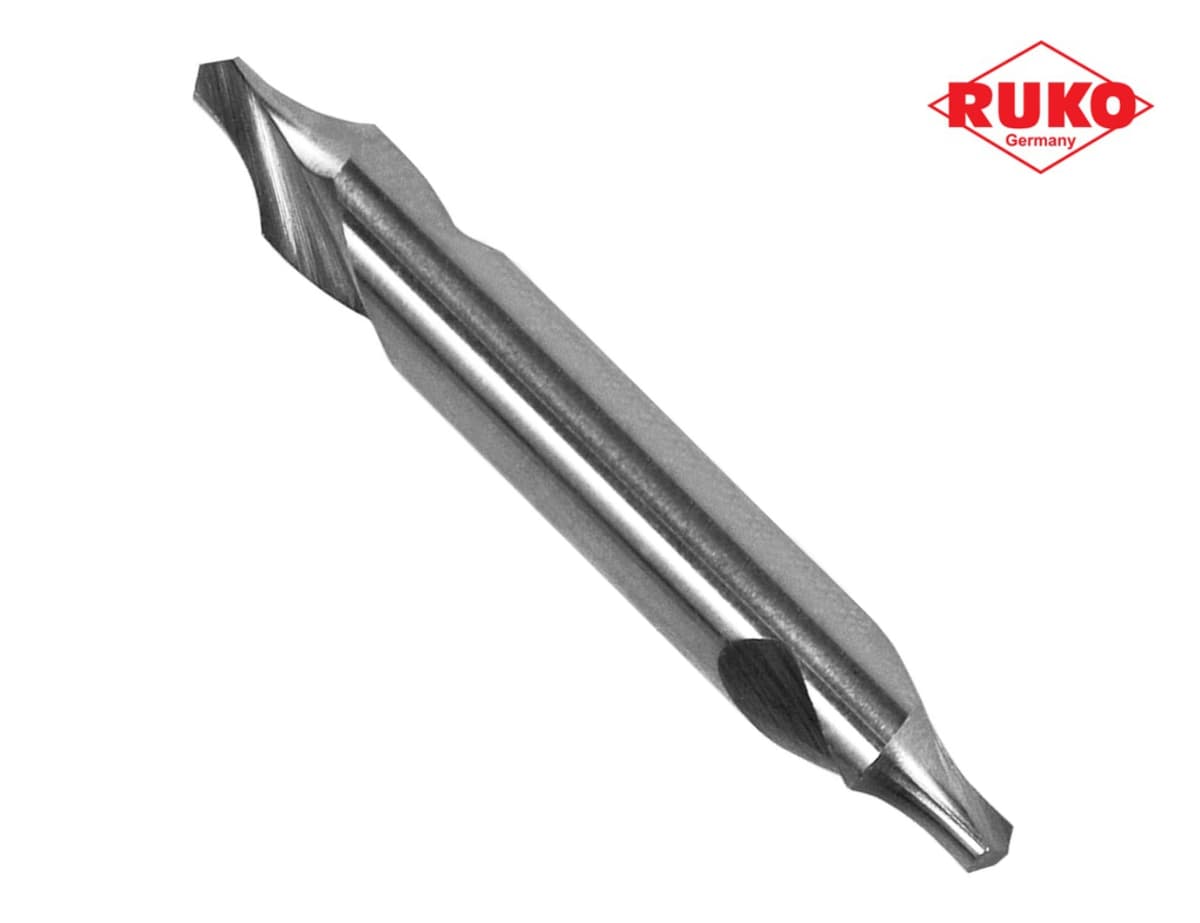 Сверло центровочное RUKO HSS-G 2,0x40,0 мм DIN333 Форма R d=5,0 мм 2172020
