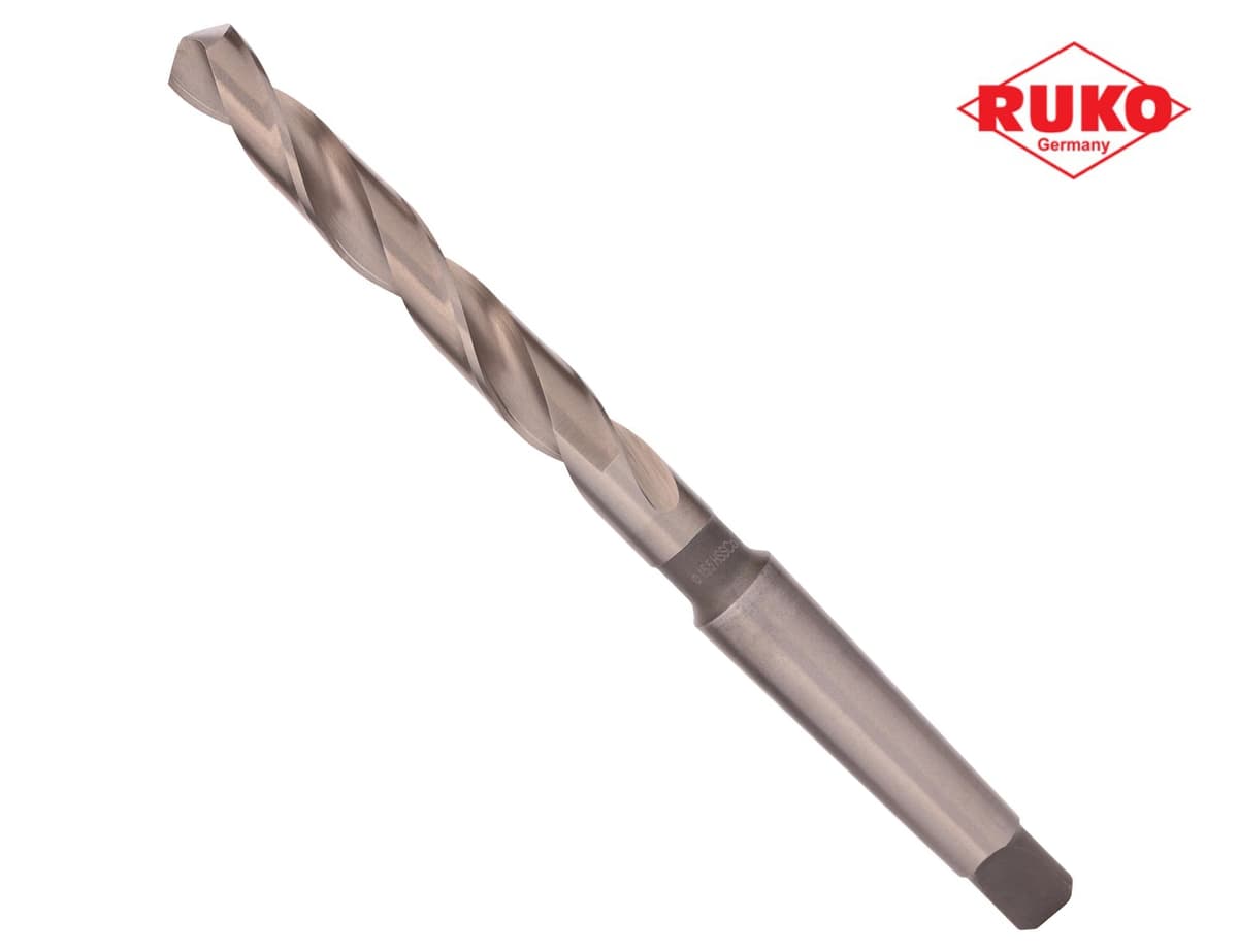 Сверло с коническим хвостовиком RUKO HSSE-Co5 15,5x218/120 мм DIN345 h8 6xD 118° KM2 204155E