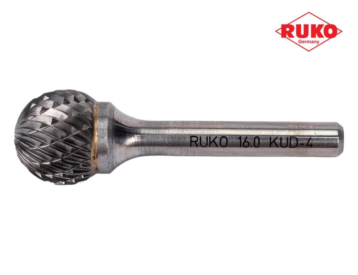 Бор-фреза твердосплавная RUKO HM D(KUD) 16,0x14,4x54x6 мм 116045