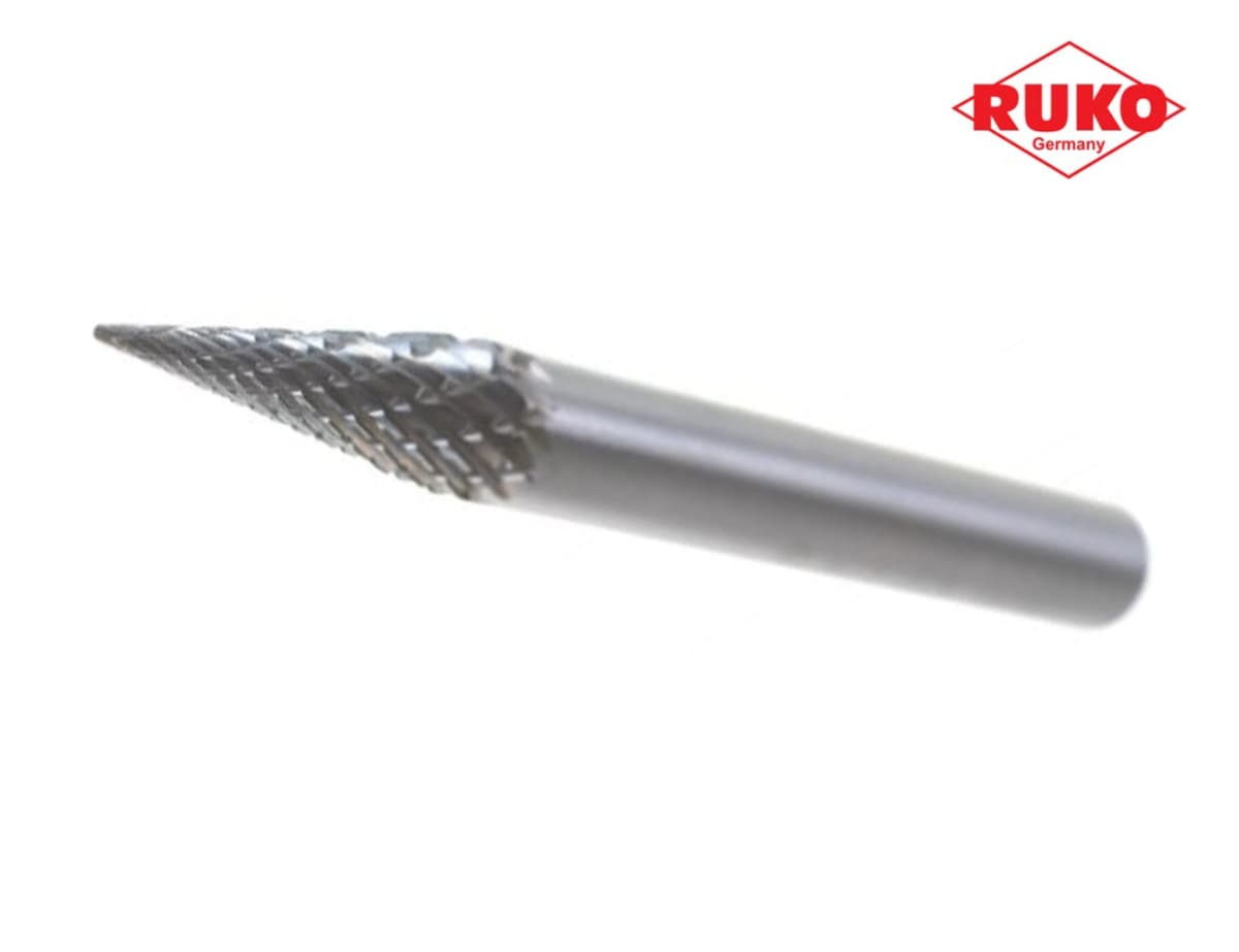 Бор-фреза твердосплавная RUKO HM M(SKM) 3,0x12x38x3 мм 116051