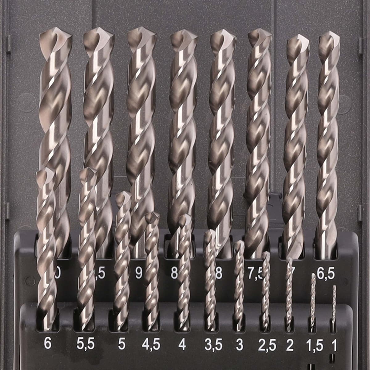 Набор сверл RUKO HSS-G 118° DIN338 1,0-10,0 мм 19 шт 214214RO