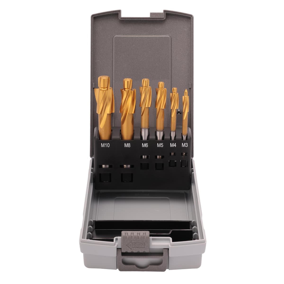 Набор цековок RUKO М3-M10 DIN373 (проходные) HSS-TiN 6 шт 102450TRO