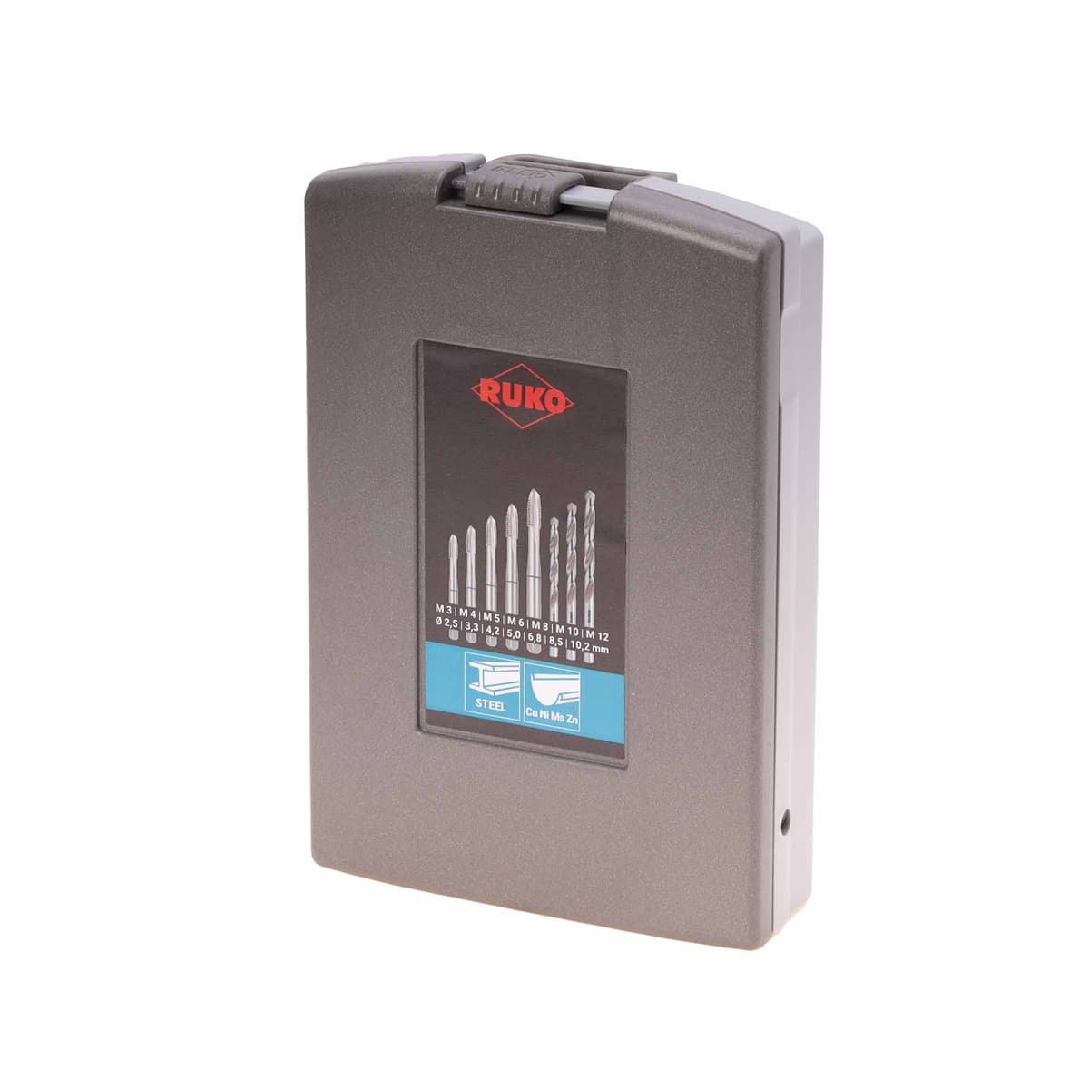 Набор машинных метчиков RUKO 14 предметов M3-M12 HSS-G DIN371/376 245048RO