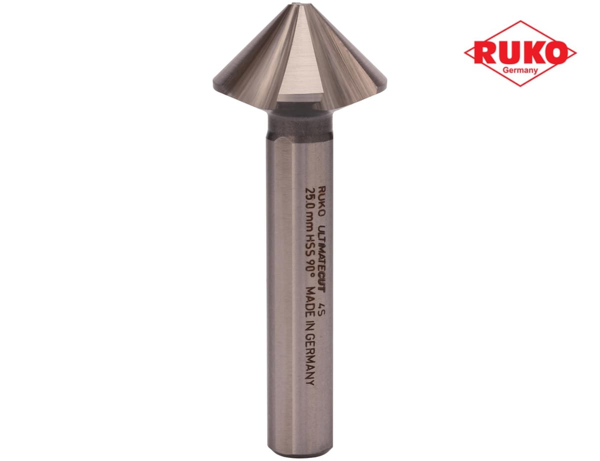 Зенковка RUKO UltimateCut 4S ц/х 90° 25,0 мм HSS-G 4z DIN335C L67 мм Ø10 мм 102883