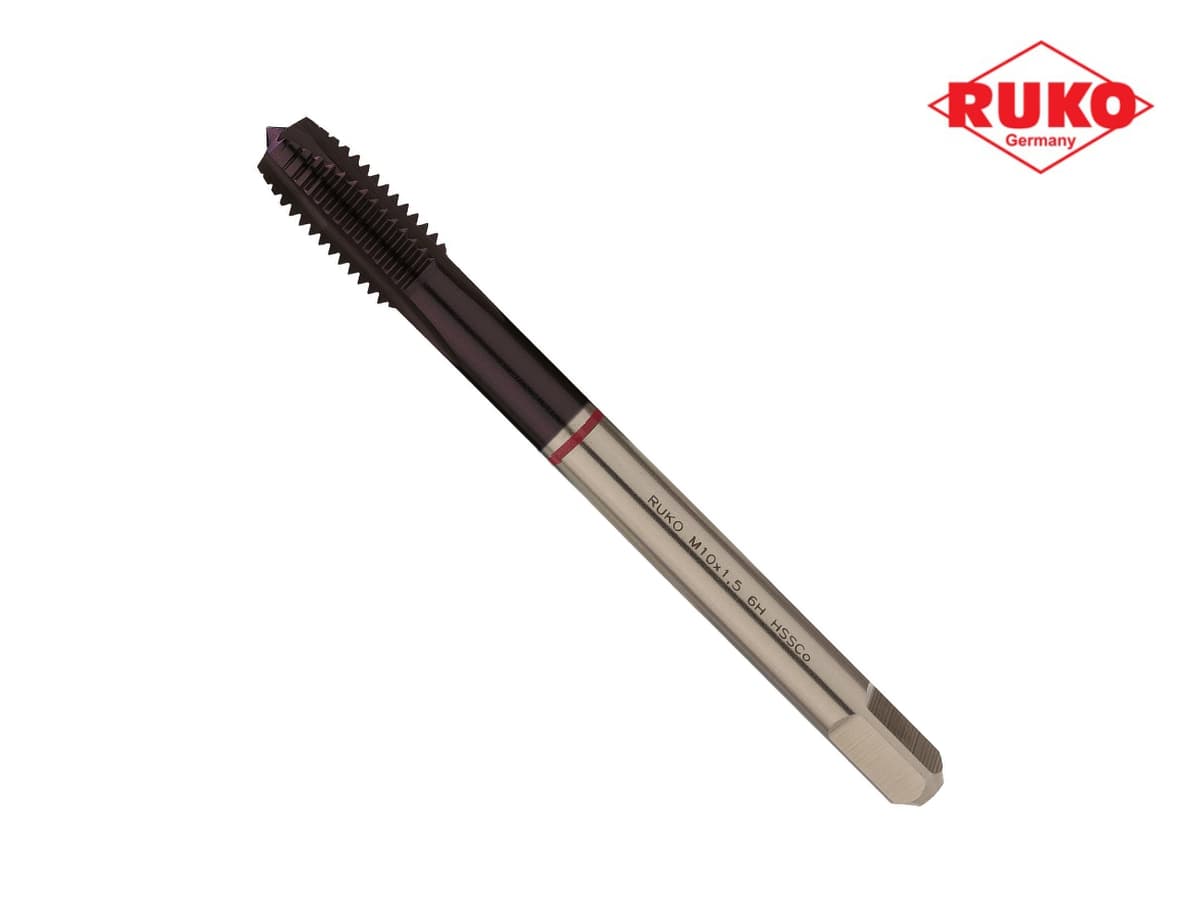 Метчик машинный RUKO HSSE TiALN DIN376 6h метрическая резьба М10х1,5 мм 232101EF