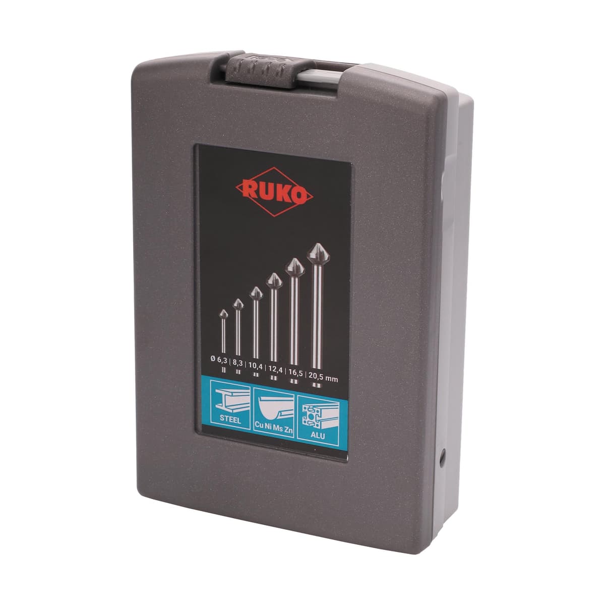 Набор удлиненных зенковок RUKO 90° 6,3-20,5 мм DIN335C HSS-G 3z 6 шт 102158RO
