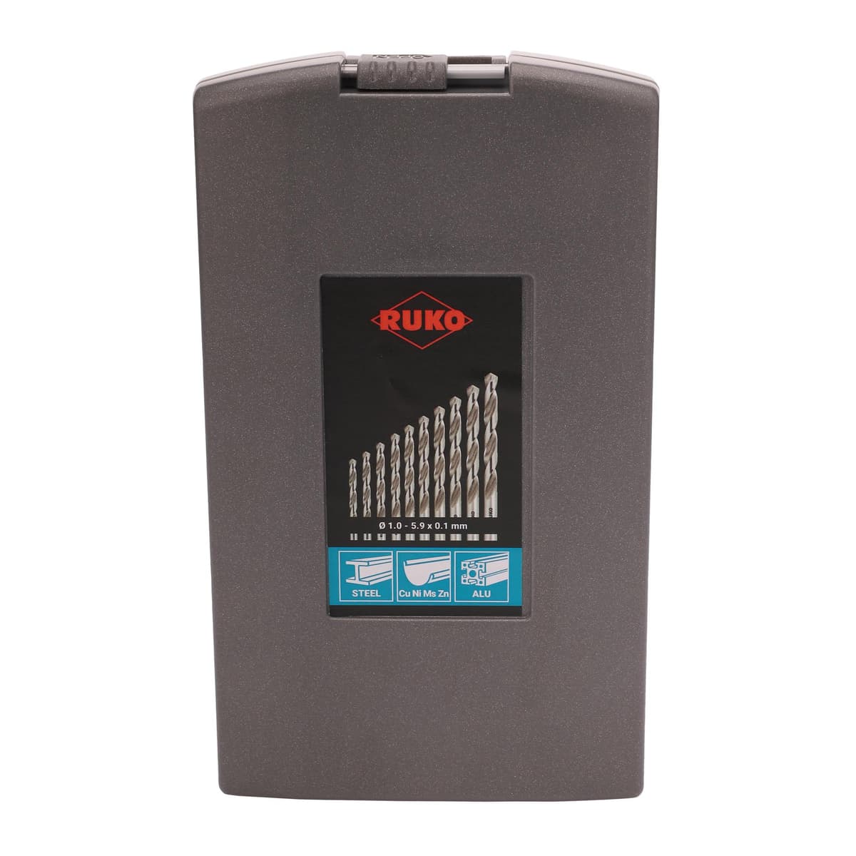 Набор сверл RUKO HSS-G 118° DIN338 1,0-5,9 мм 50 шт 214217RO