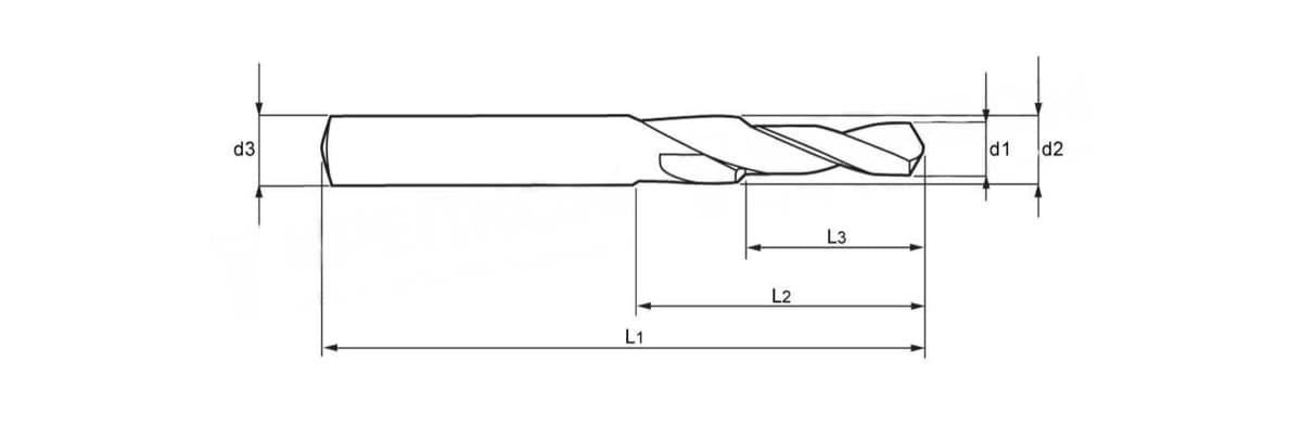 Комбинированное сверло-зенкер RUKO HSS-G VAP M8 90° 6,8x9x21/40/84 мм 102636
