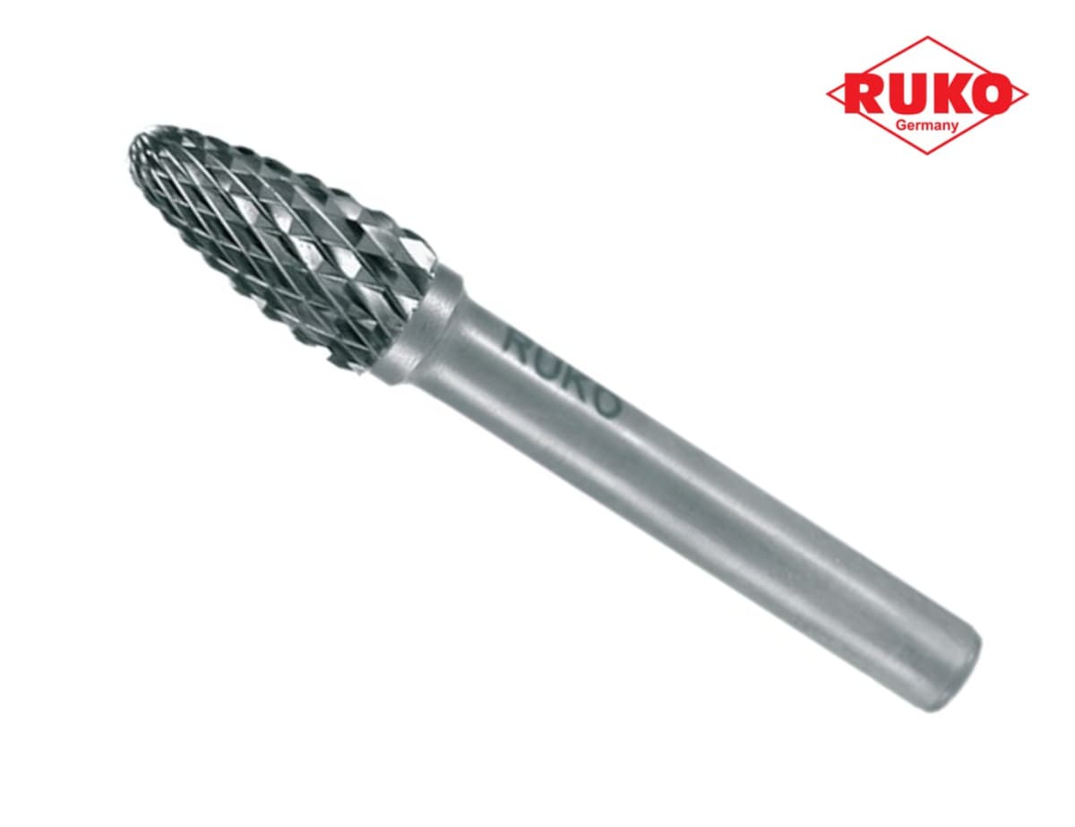 Бор-фреза твердосплавная RUKO HM F(RBF) 10,0x20x60x6 мм 116032