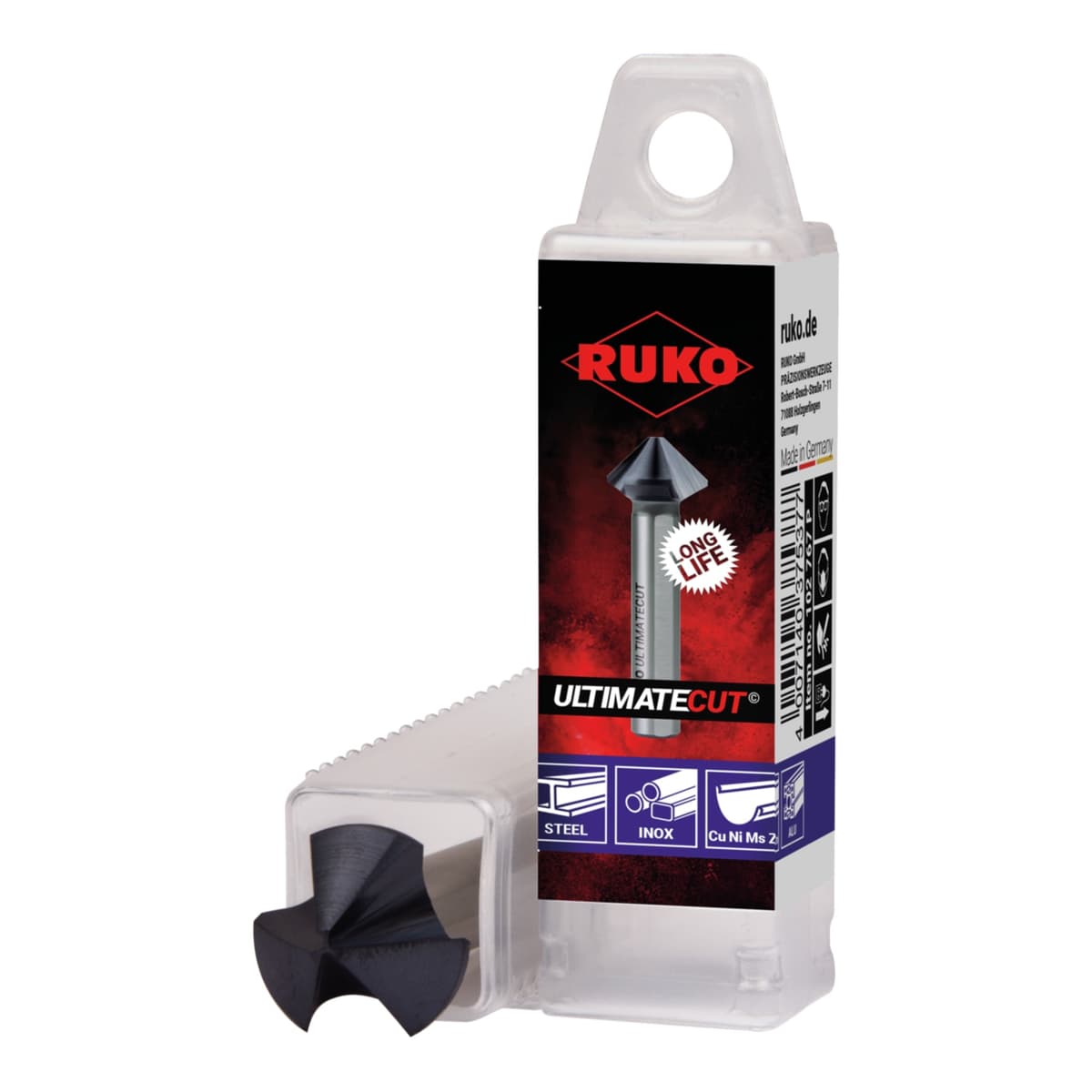 Зенковка RUKO UltimateCut ц/х 90° 23,0 мм HSS-G RunaTec 3z DIN335C L67 мм Ø10 мм 102782P