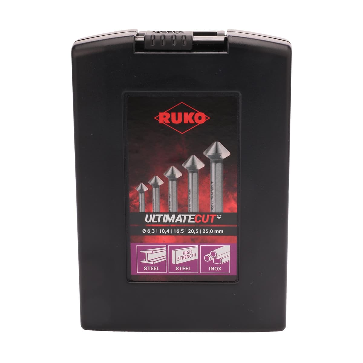 Набор зенковок RUKO UltimateCut 90° 6,3-25 мм HSSE-Co5 3z 5 шт 102791ERO