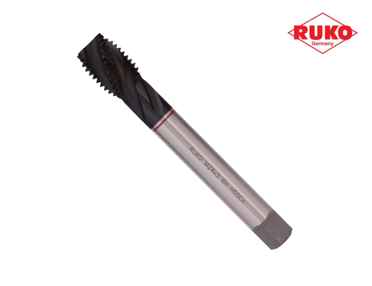 Метчик винтовой машинный RUKO HSSE TiALN DIN376 6h R35 метрическая резьба М24х3,0 мм 233240EF