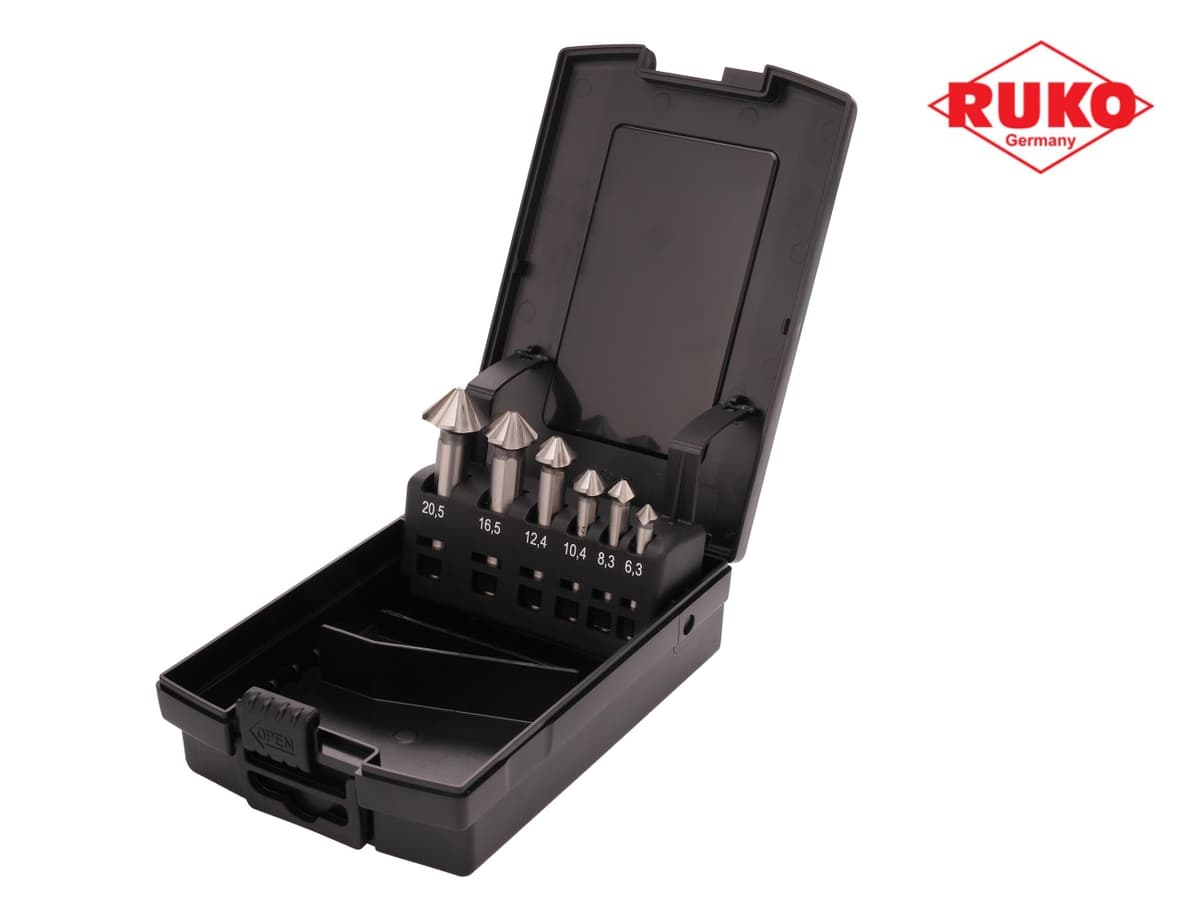 Набор зенковок RUKO UltimateCut 4S 90° 6,3-20,5 мм HSS-G 4z 6 шт 102890RO