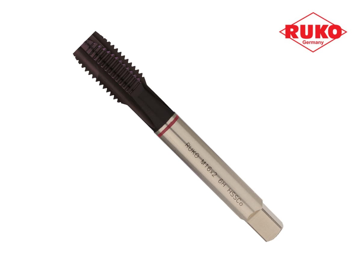 Метчик машинный RUKO HSSE TiALN DIN376 6h метрическая резьба М16х2,0 мм 232160EF