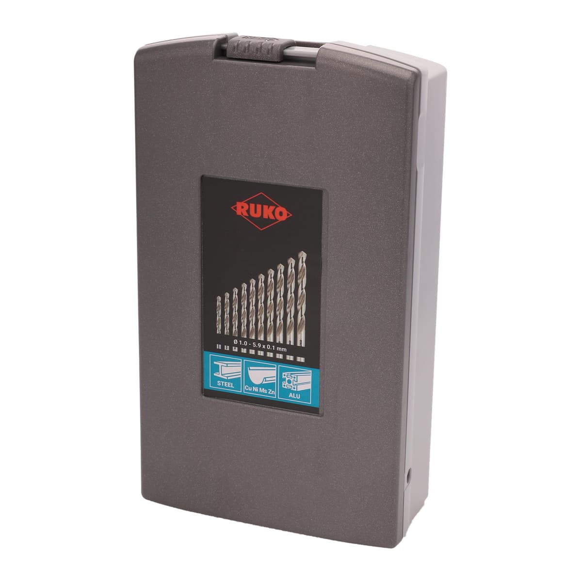 Набор сверл RUKO HSS-G 118° DIN338 1,0-5,9 мм 50 шт 214217RO