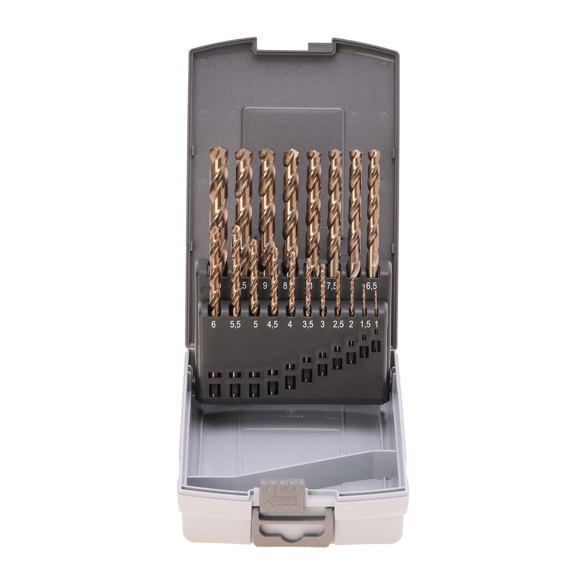 Набор сверл RUKO HSSE-Co5 130° DIN338 1,0-10,0 мм 19 шт 215214RO