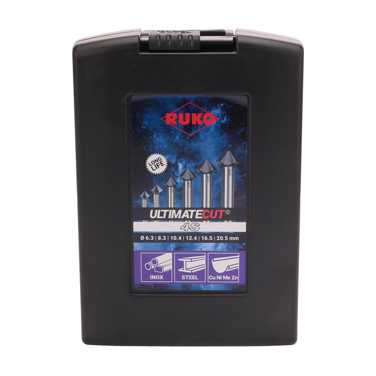 Набор зенковок RUKO UltimateCut 4S 90° 6,3-20,5 мм HSS-G RUnaTEC 4z 6 шт 102890PRO