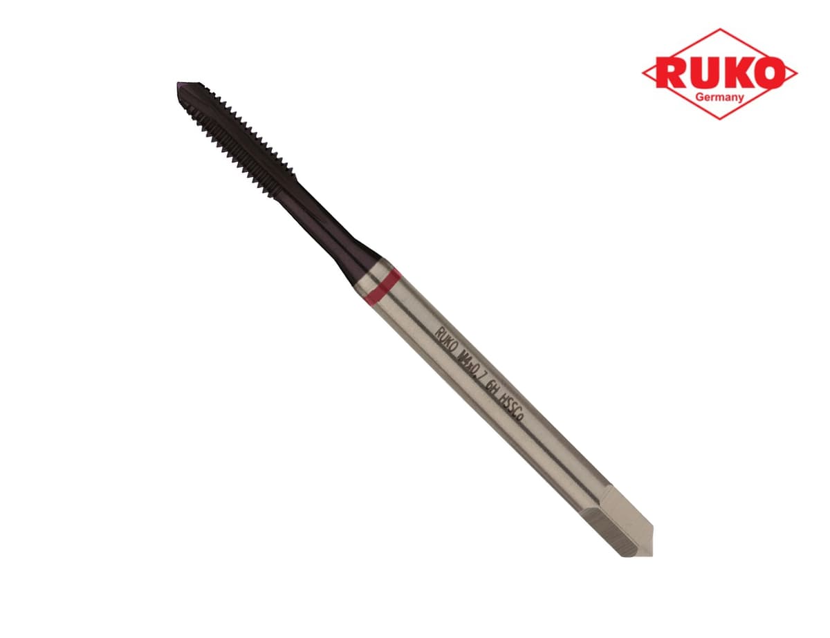 Метчик машинный RUKO HSSE TiALN DIN371 6h метрическая резьба М4х0,7 мм 232040EF
