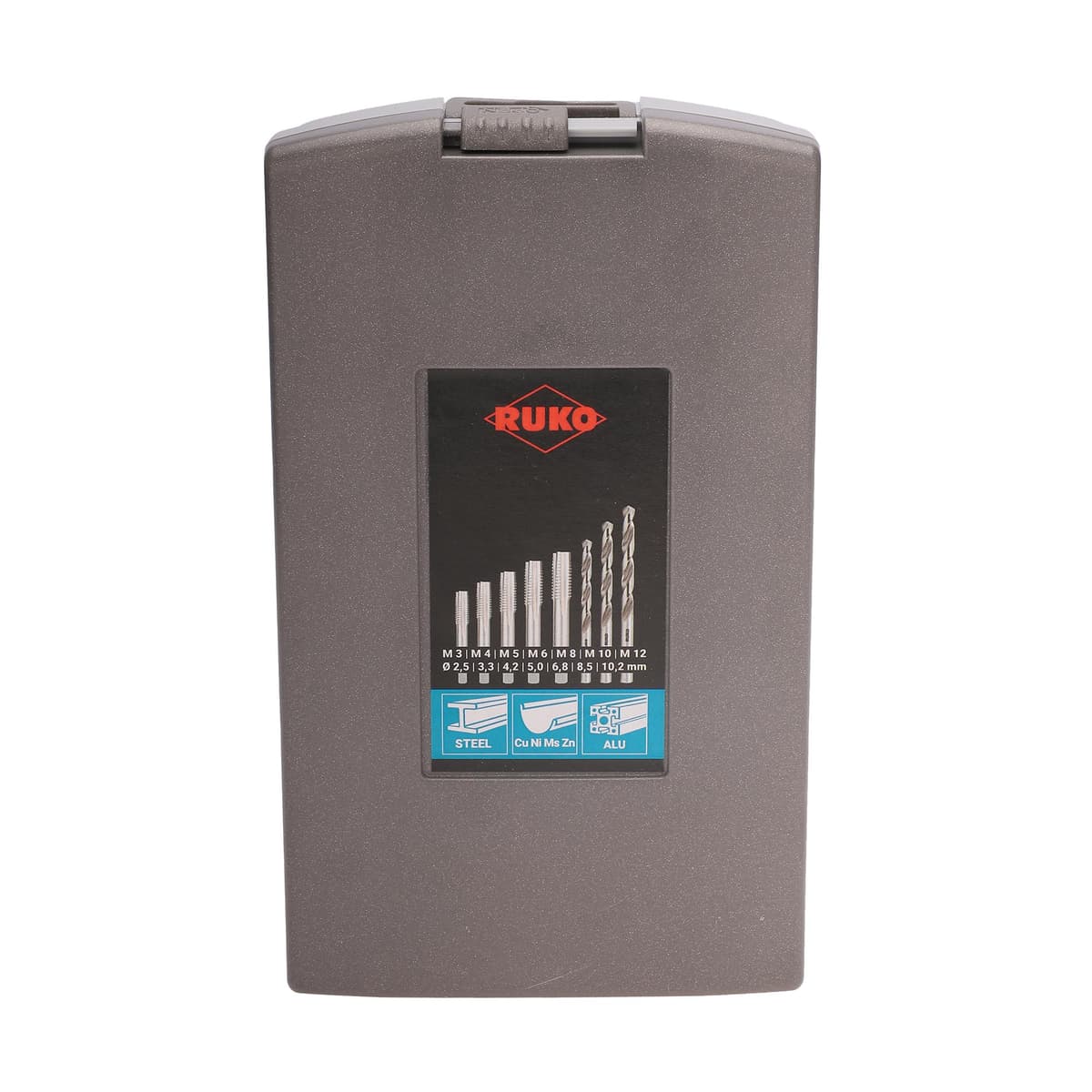 Набор комплектных метчиков RUKO 28 предметов M3-M12 HSS-G DIN352 245003RO