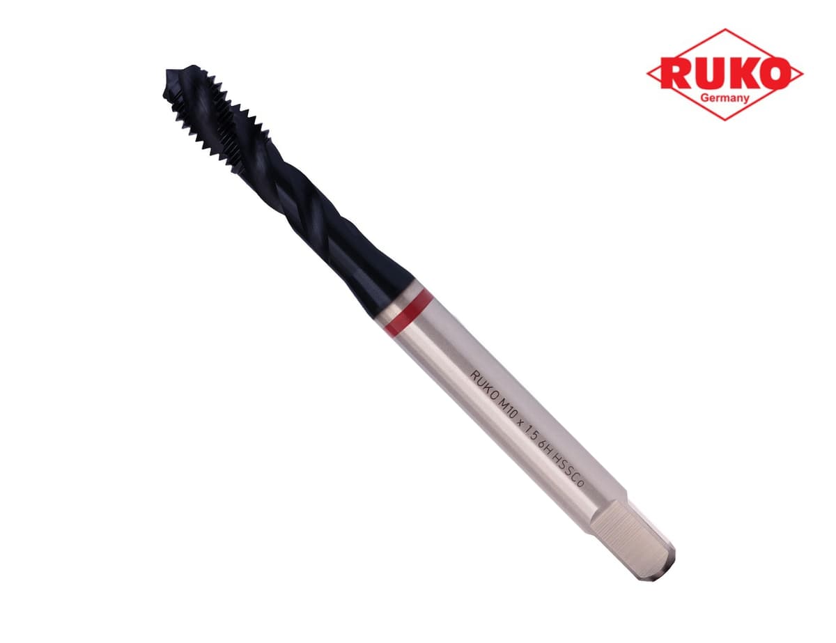 Метчик винтовой машинный RUKO HSSE TiALN DIN371 6h метрическая резьба М10х1,5 мм 234100EF