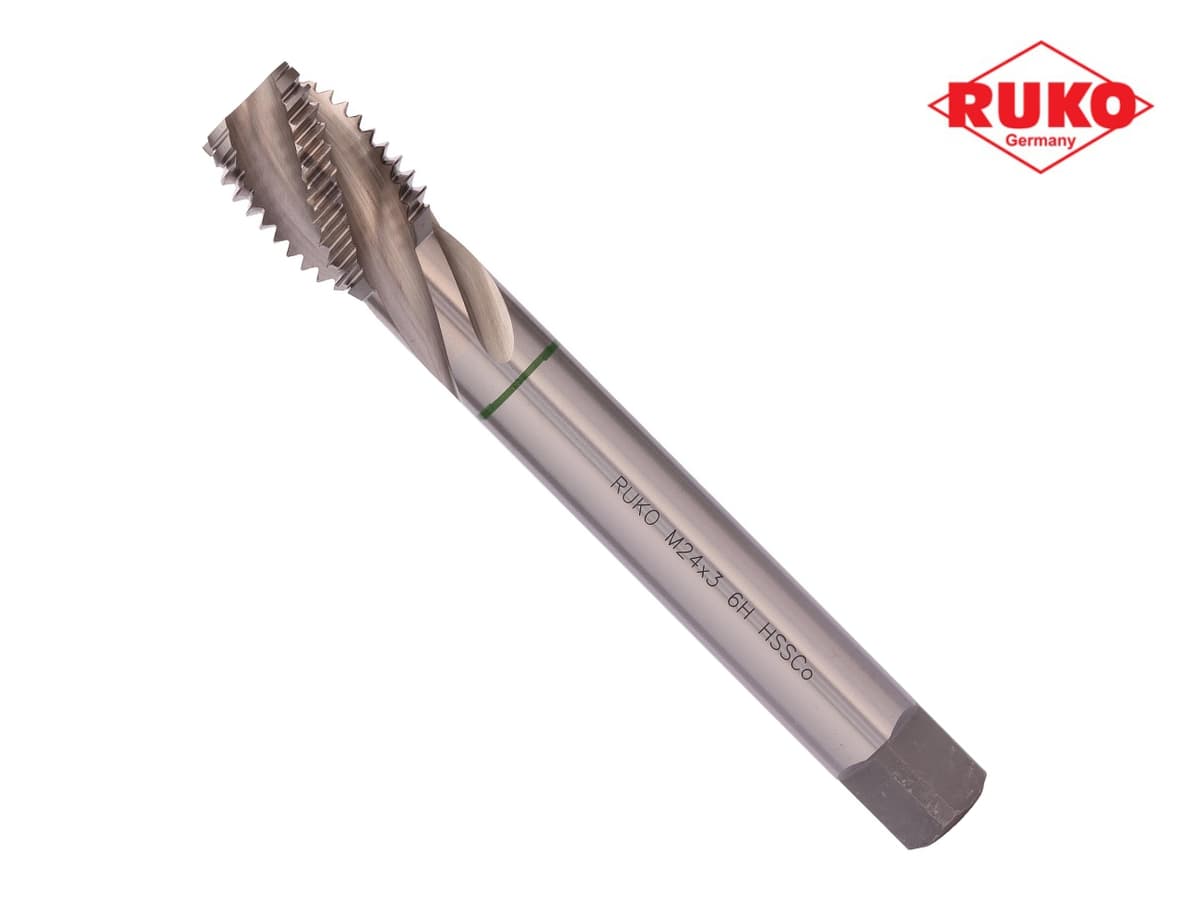 Метчик винтовой машинный RUKO HSSE DIN376 6h R35 метрическая резьба М24х3,0 мм 233240E