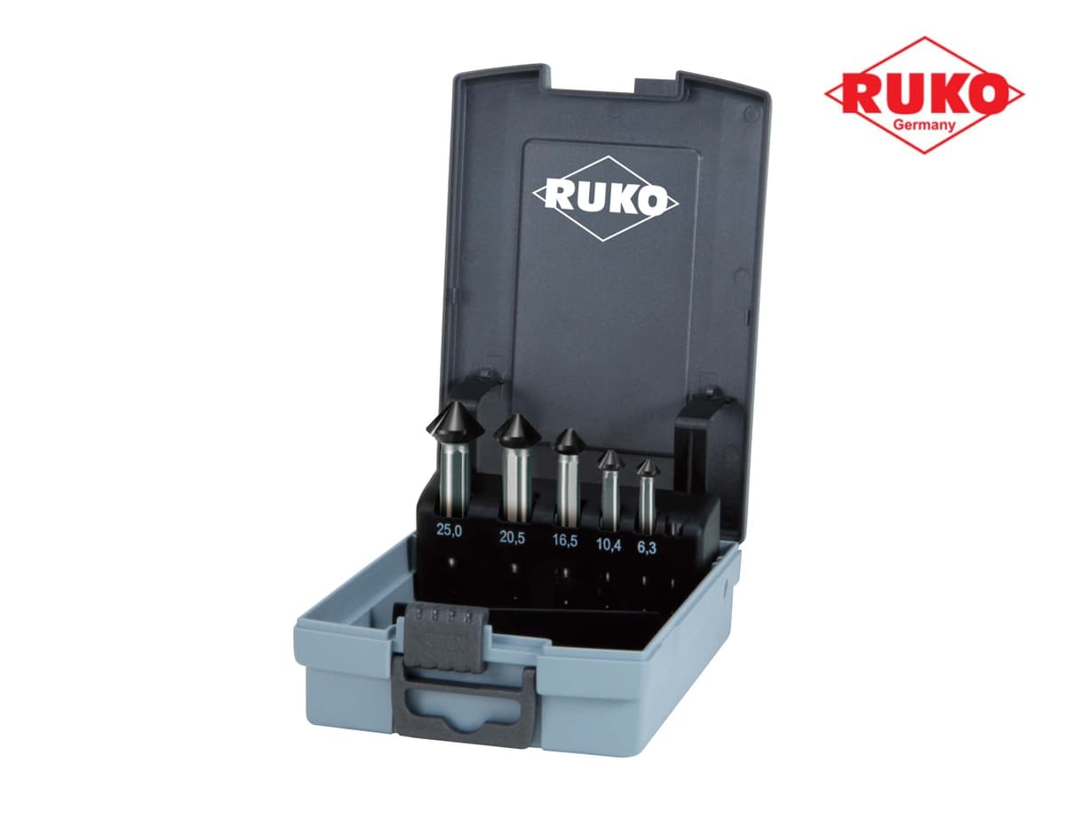 Набор зенковок RUKO UltimateCut 90° 6,3-25 мм HSSE-Co5 RUnaTEC 3z 5 шт 102791EPRO
