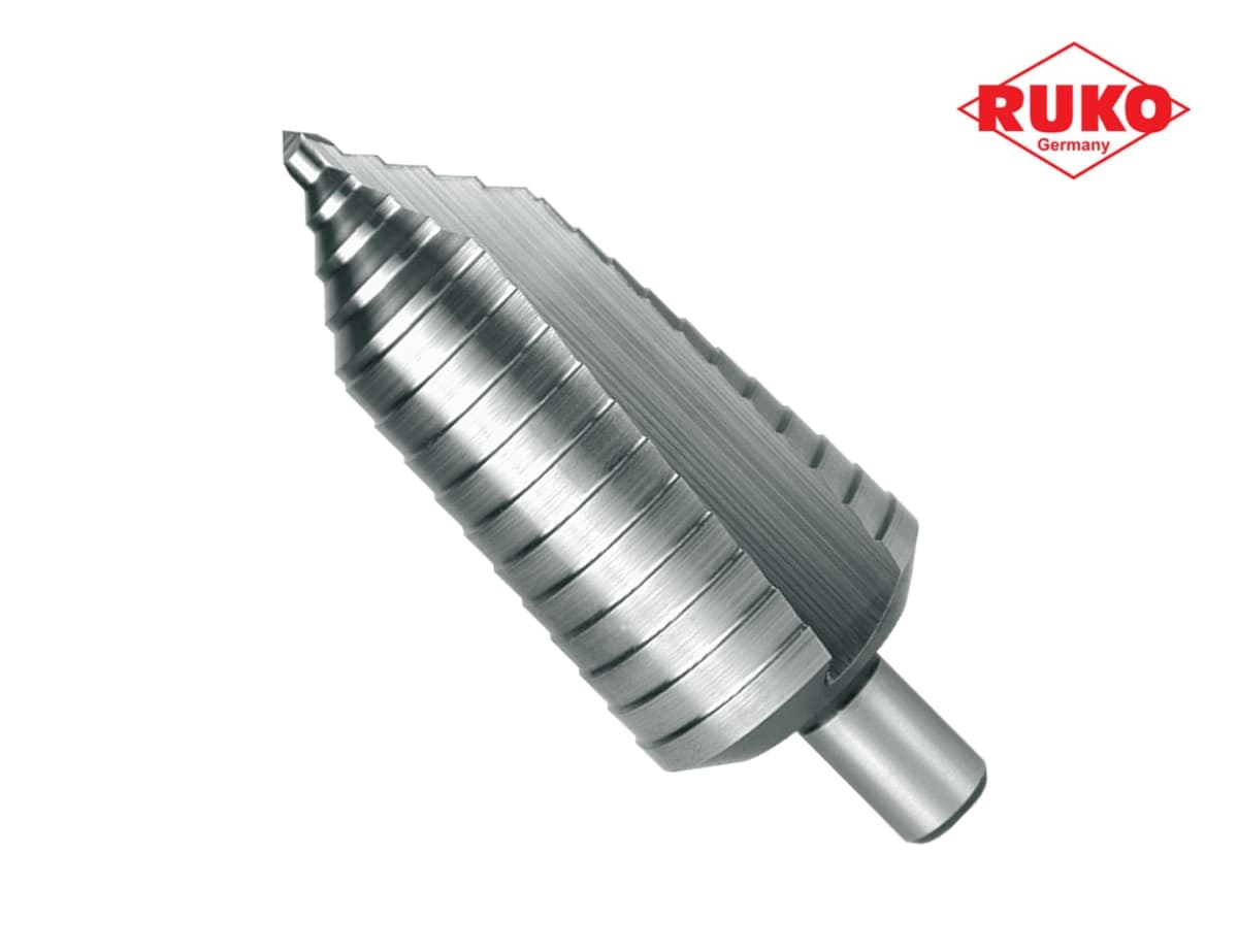 Сверло ступенчатое по металлу RUKO HSS-G 6,0-40,0 мм 16 ступ. L=105 мм d=13 мм 101097