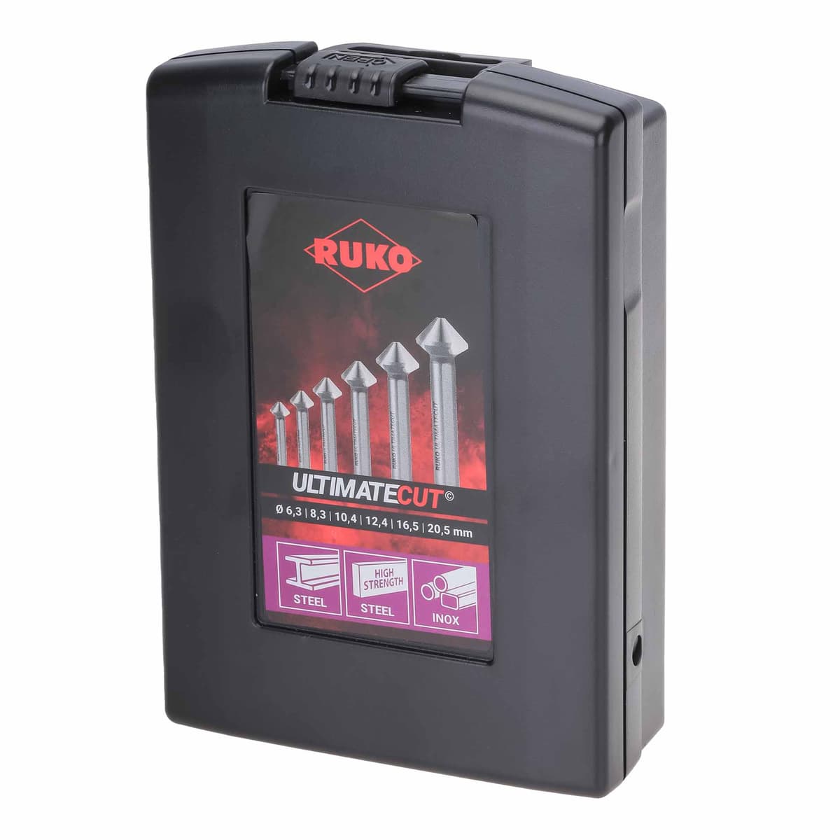 Набор зенковок RUKO UltimateCut 90° 6,3-20,5 мм HSSE-Co5 3z 6 шт 102790ERO