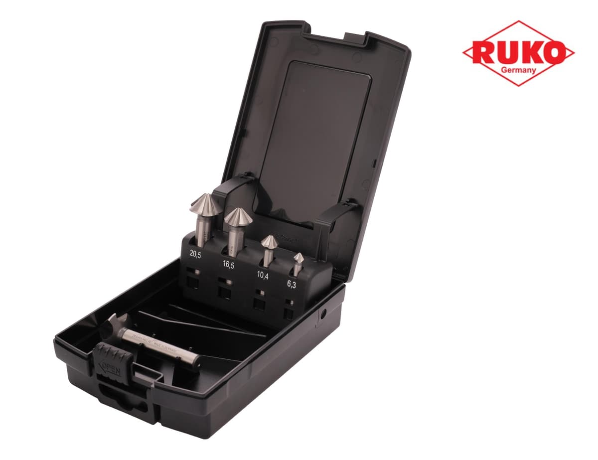 Набор зенковок RUKO UltimateCut 90° 6,3-25 мм HSSE-Co5 3z 5 шт 102791ERO