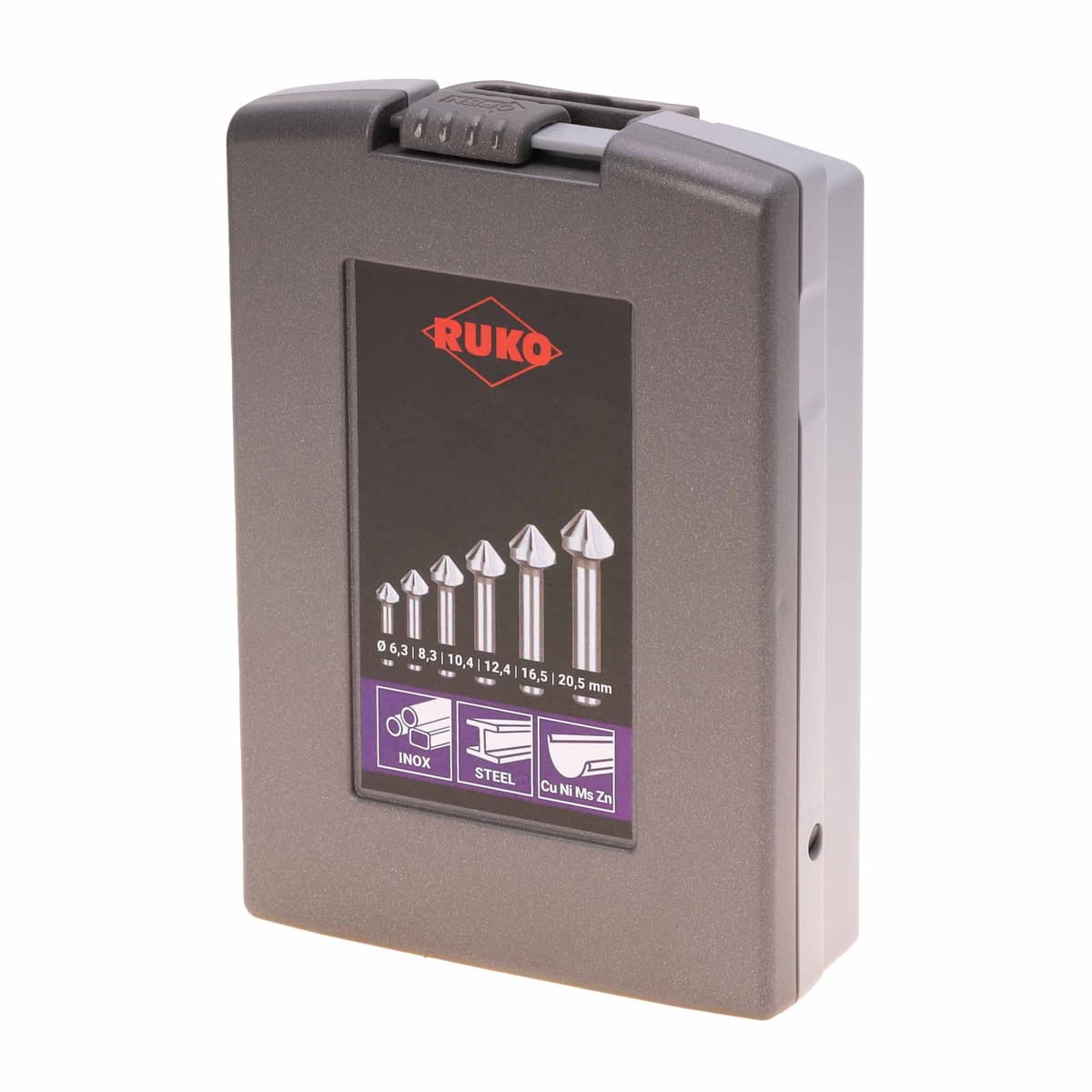 Набор зенковок RUKO 90° 6,3-20,5 мм DIN335C HSSE-Co5 3z  6шт 102152ERO