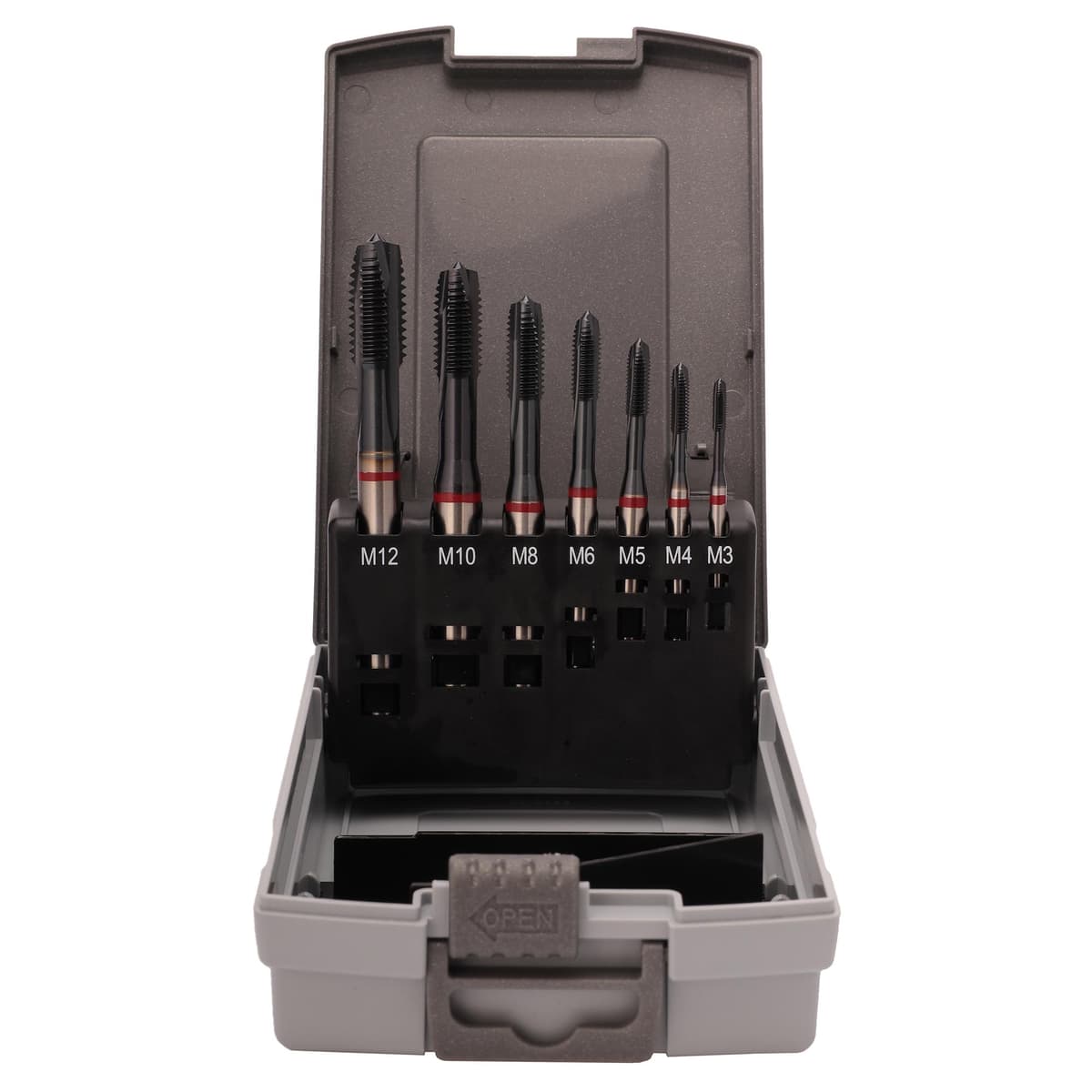 Набор машинных метчиков RUKO 7 предметов M3-M12 HSSE-TiALN DIN371/376 245068RO