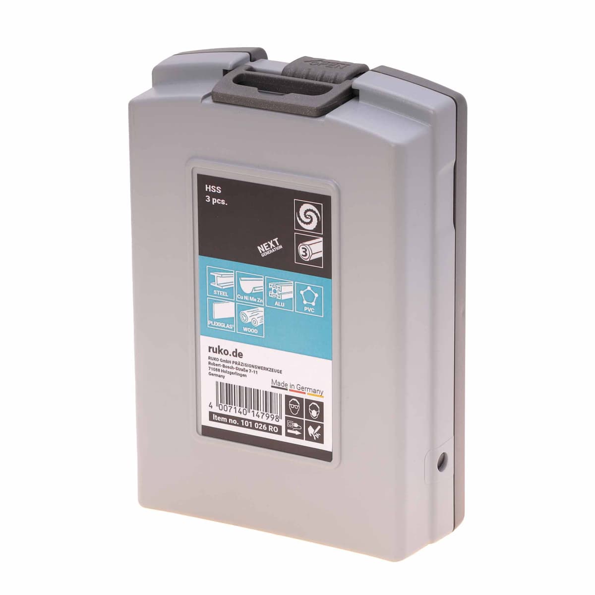 Набор ступенчатых сверл RUKO NextGeneration HSS-G 4-12/4-20/4-30 мм 3 шт 101026RO