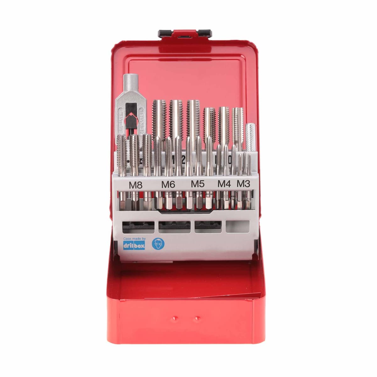 Набор комплектных метчиков RUKO 22 предмета M3-M12 HSSE DIN352 245002E