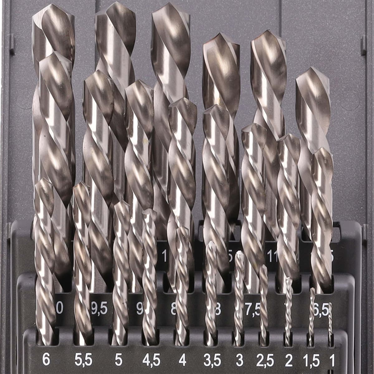 Набор сверл левого вращения RUKO HSS-G 118° DIN338 1,0-13,0 мм 25 шт 214215LIRO