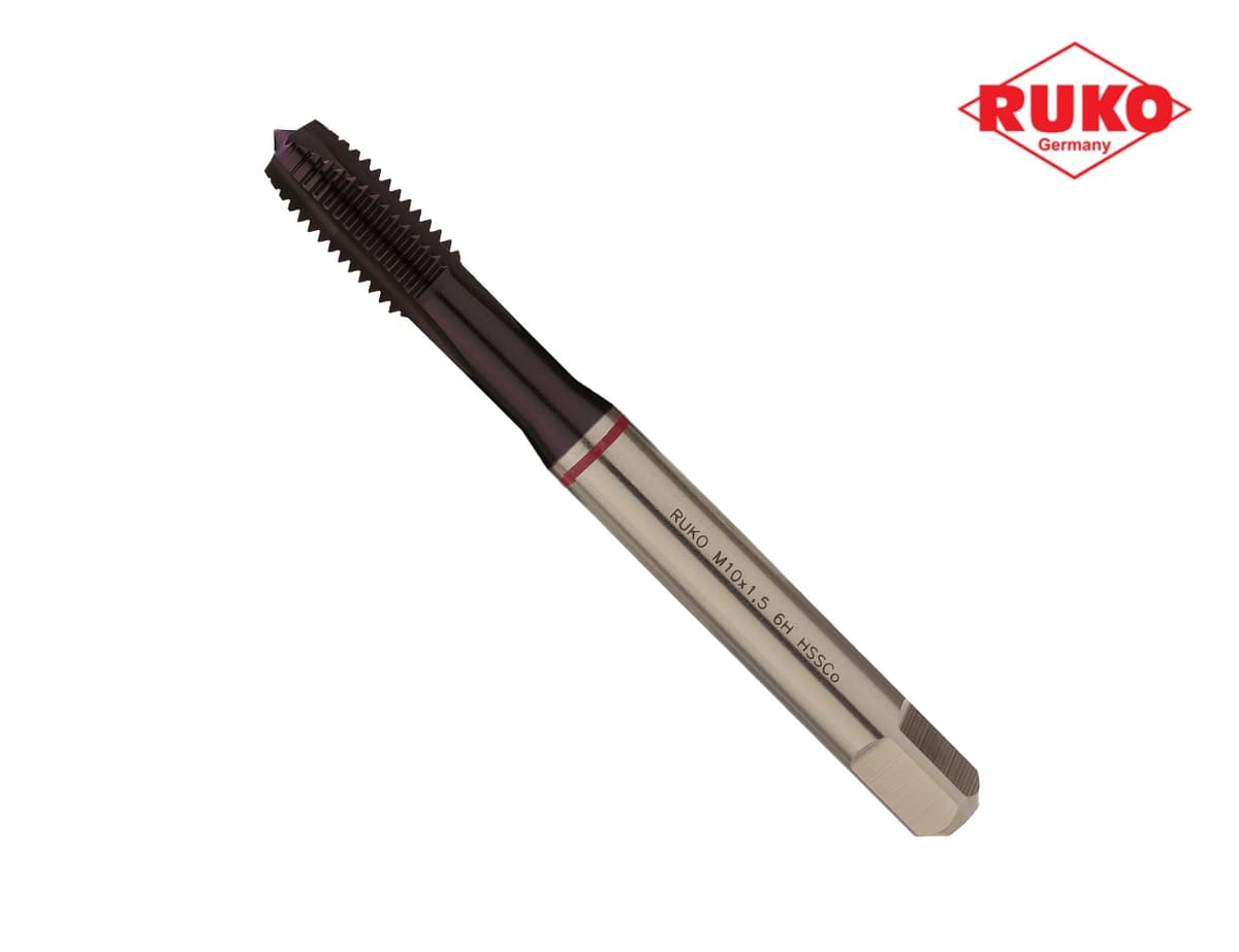 Метчик машинный RUKO HSSE TiALN DIN371 6h метрическая резьба М10х1,5 мм 232100EF