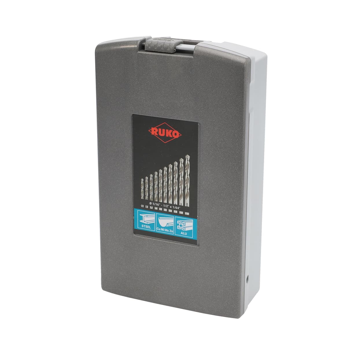 Набор сверл дюймовых RUKO HSS-G 118° DIN 338 1/16"-1/2" 29 шт 214851RO