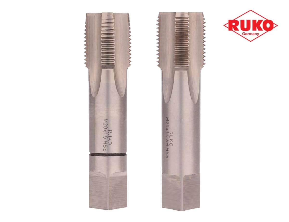 Набор метчиков RUKO HSS-G DIN2181 6h метрическая резьба М20х1,5 мм 2 шт 235200