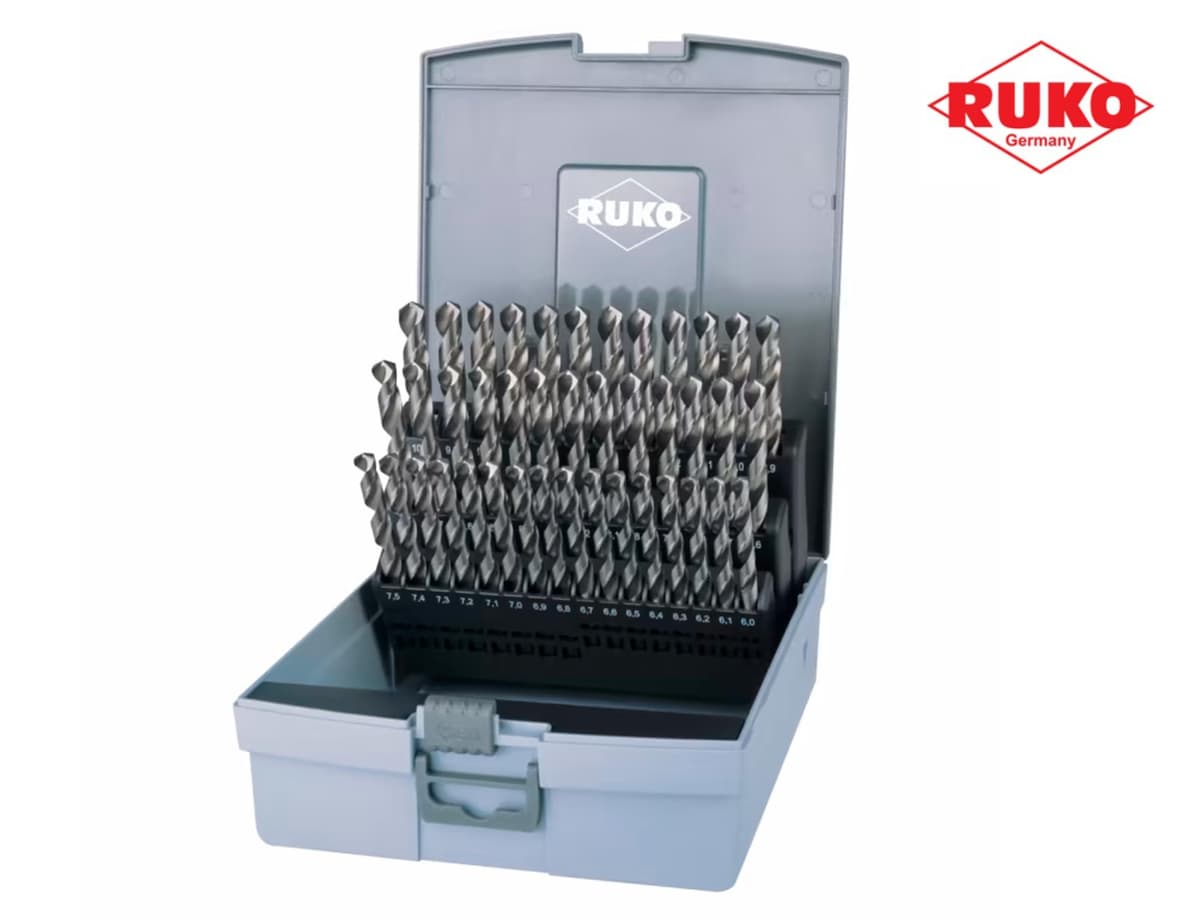 Набор сверл RUKO HSS-G 118° DIN338 6,0-10,0 мм 41 шт 214218RO