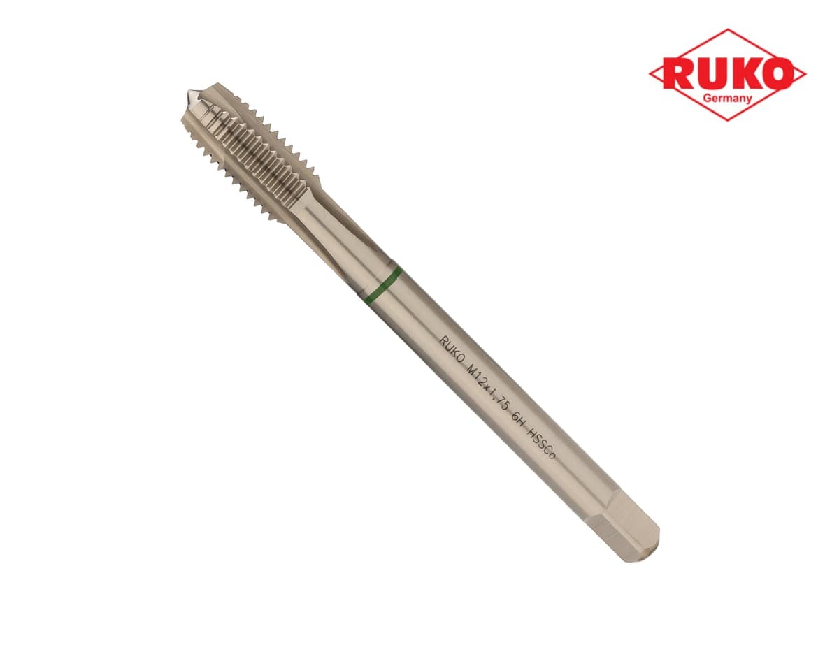Метчик машинный RUKO HSSE DIN376 6h метрическая резьба М12х1,75 мм 232120E