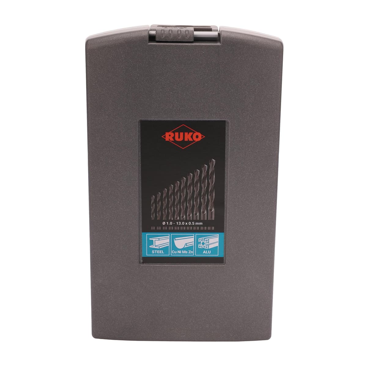 Набор сверл RUKO HSS-R 118° DIN338 1,0-13,0 мм 25 шт 205213RO