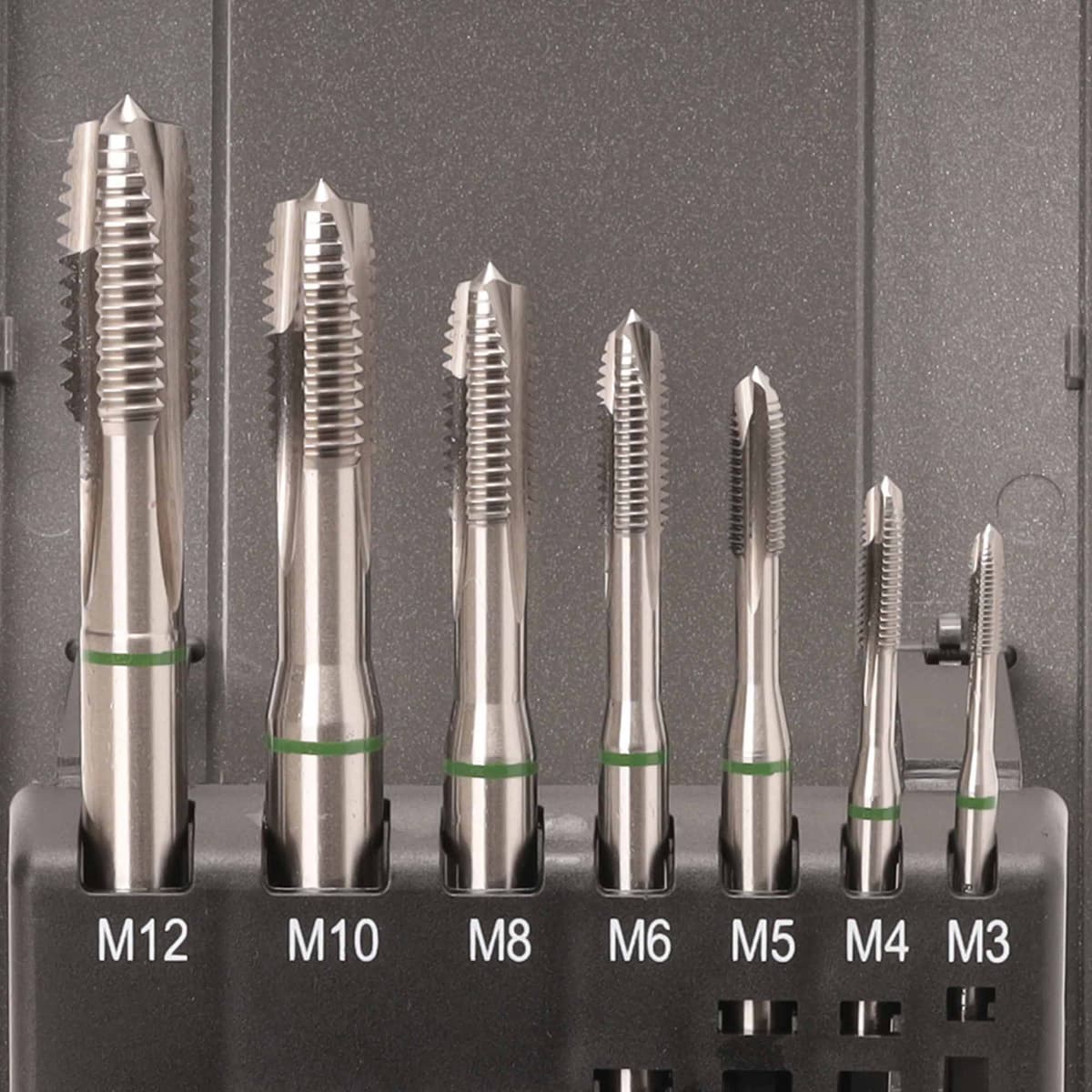 Набор машинных метчиков RUKO 7 предметов M3-M12 HSSE DIN371/376 245061RO