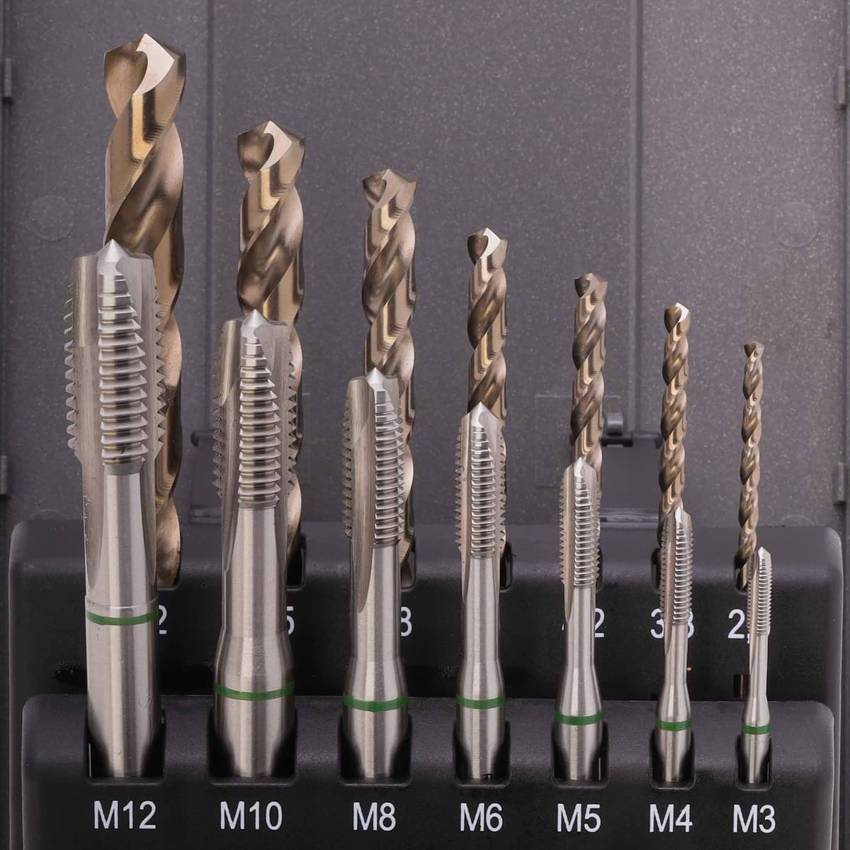 Набор машинных метчиков RUKO 14 предметов M3-M12 HSSE DIN371/376 245051RO