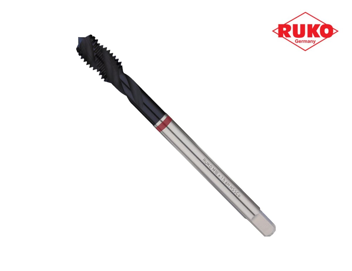 Метчик винтовой машинный RUKO HSSE TiALN DIN376 6h R35 метрическая резьба М10х1,5 мм 233100EF