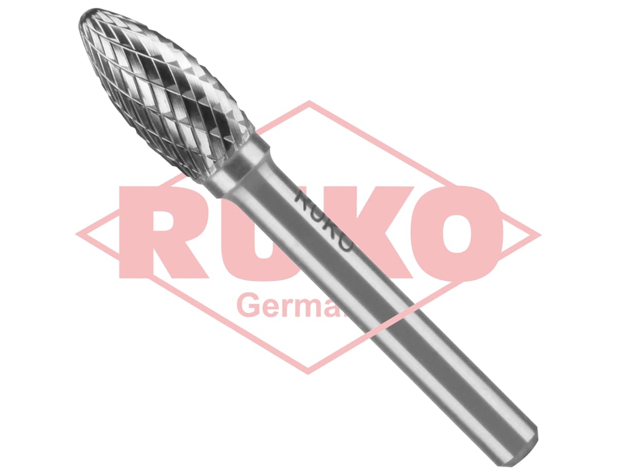 Бор-фрезы твёрдосплавные форма H пламя (FLH)