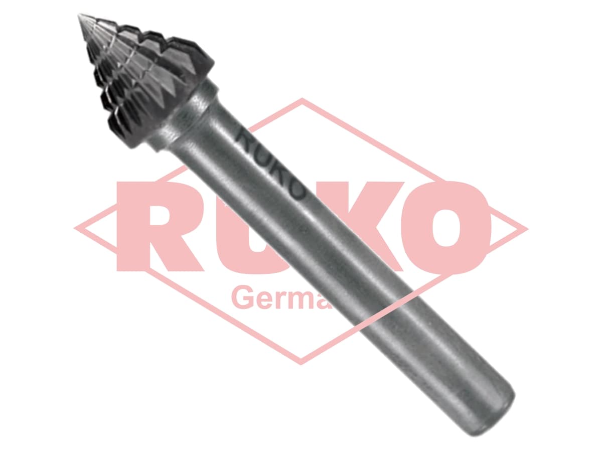 Бор-фрезы конические с конусностью 60° форма J (KSJ)