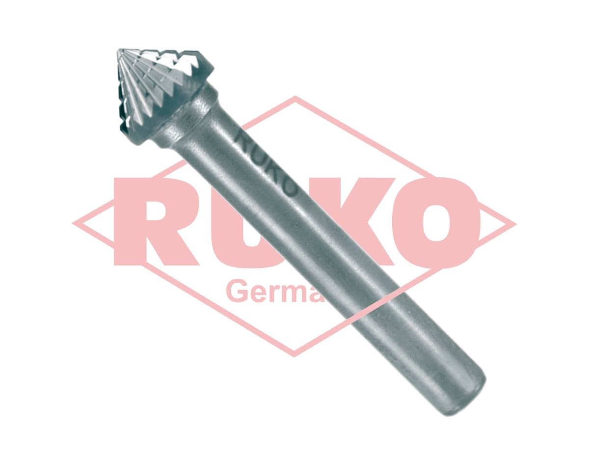 Бор-фрезы конические с конусностью 90° форма K (KSK)