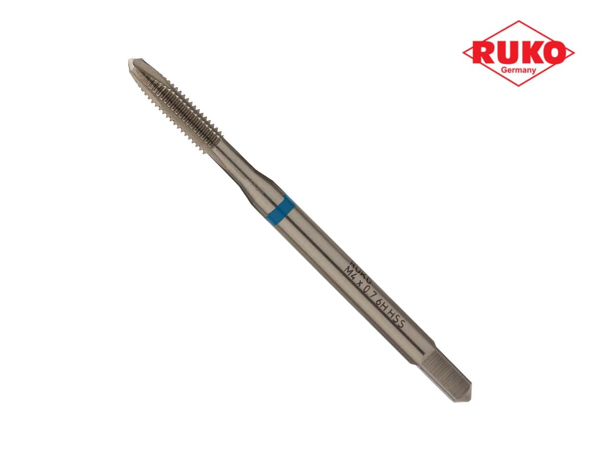 Метчик машинный RUKO HSS-G DIN371 6h метрическая резьба М4х0,7 мм 232040