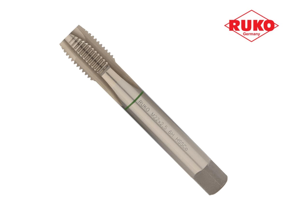 Метчик машинный RUKO HSSE DIN376 6h метрическая резьба М22х2,5 мм 232220E