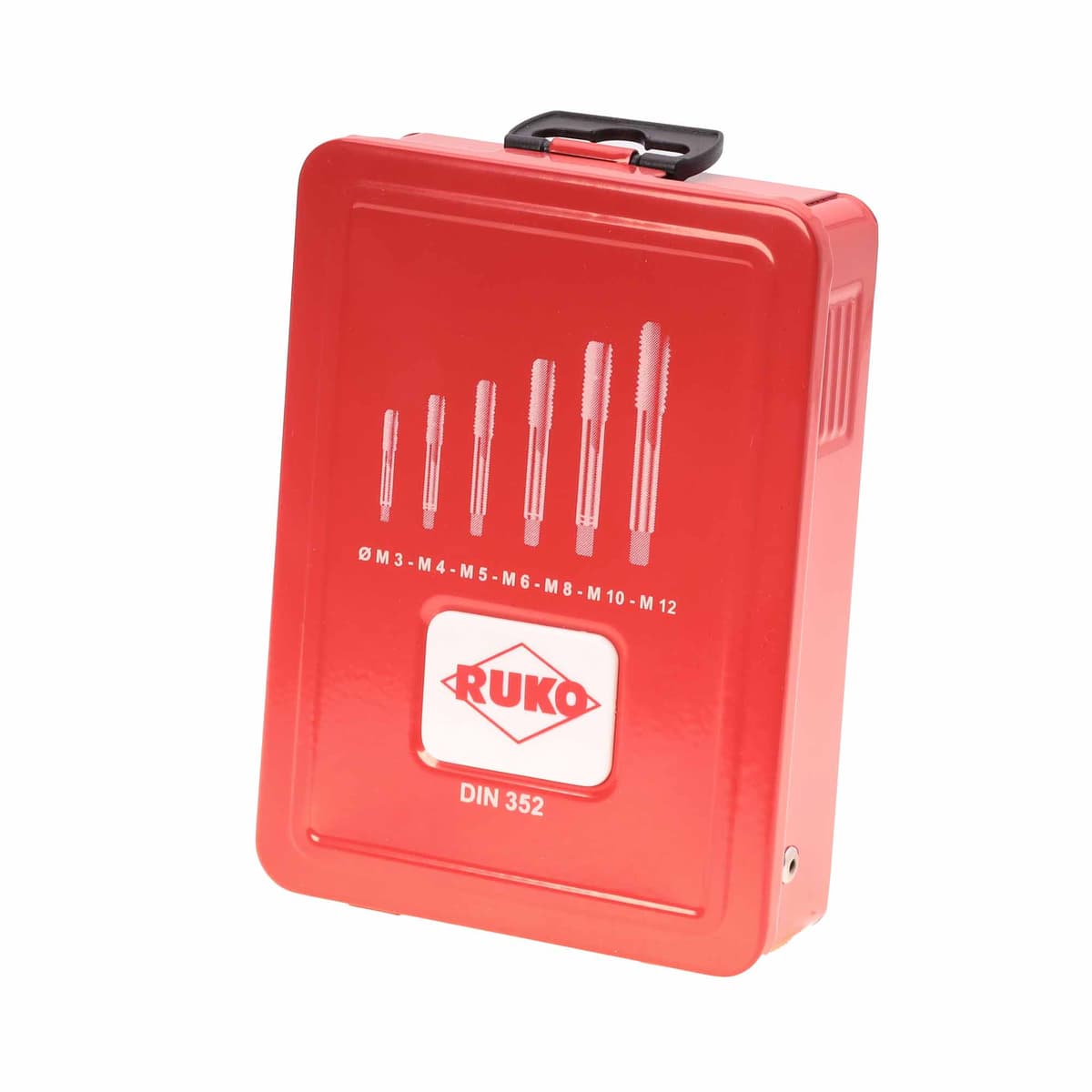 Набор комплектных метчиков RUKO 21 предмет M3-M12 HSS-G DIN352 245001