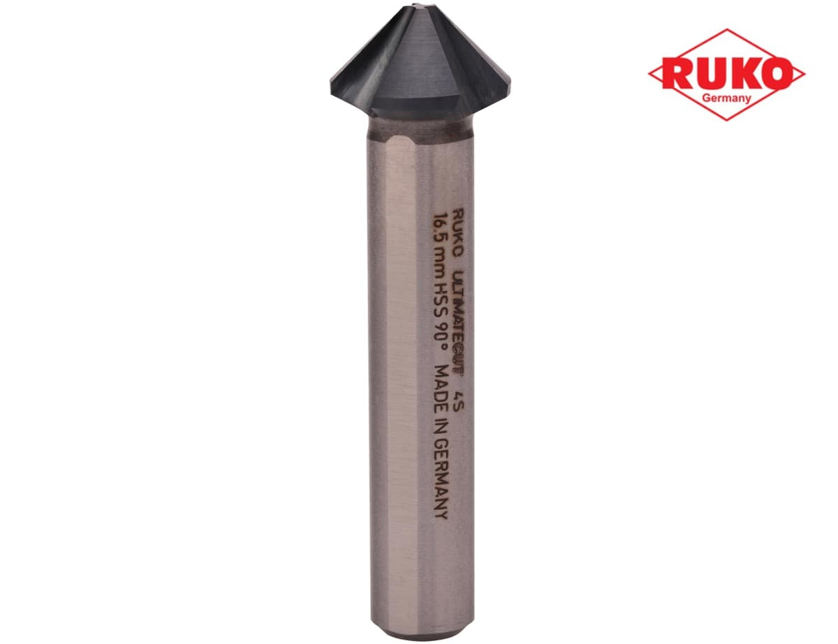 Зенковка RUKO UltimateCut 4S ц/х 90° 19,0 мм HSS-G RunaTec 4z DIN335C L63 мм Ø10 мм 102880P